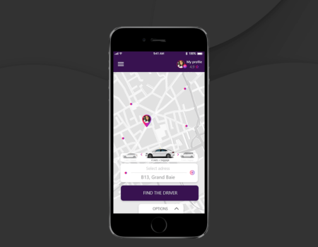 Projektowanie graficzne UI aplikacji taxi typu Uber