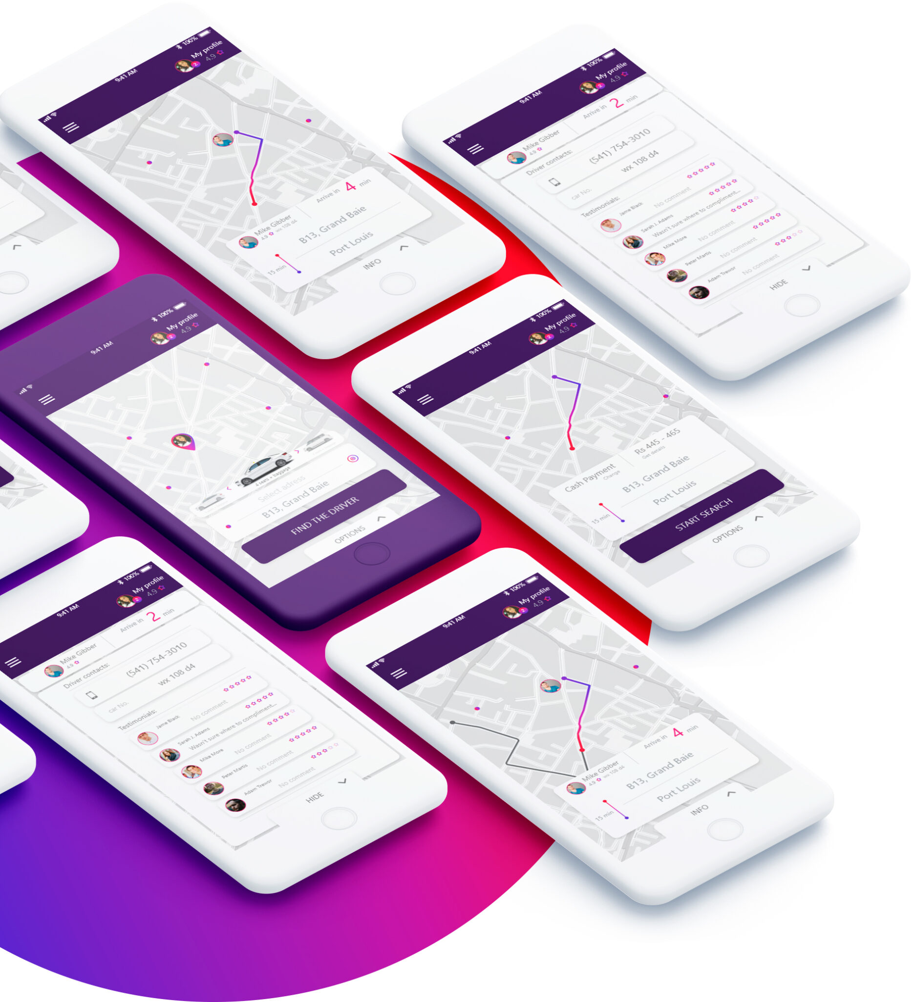 Projektowanie graficzne aplikacji mobilnej typu uber android ios