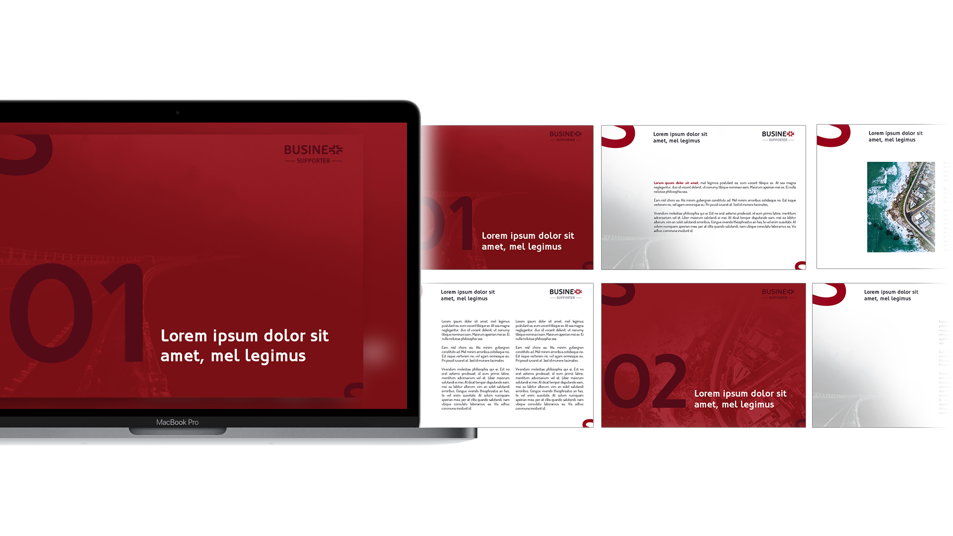 Projekt prezentacji w kolorach firmowych