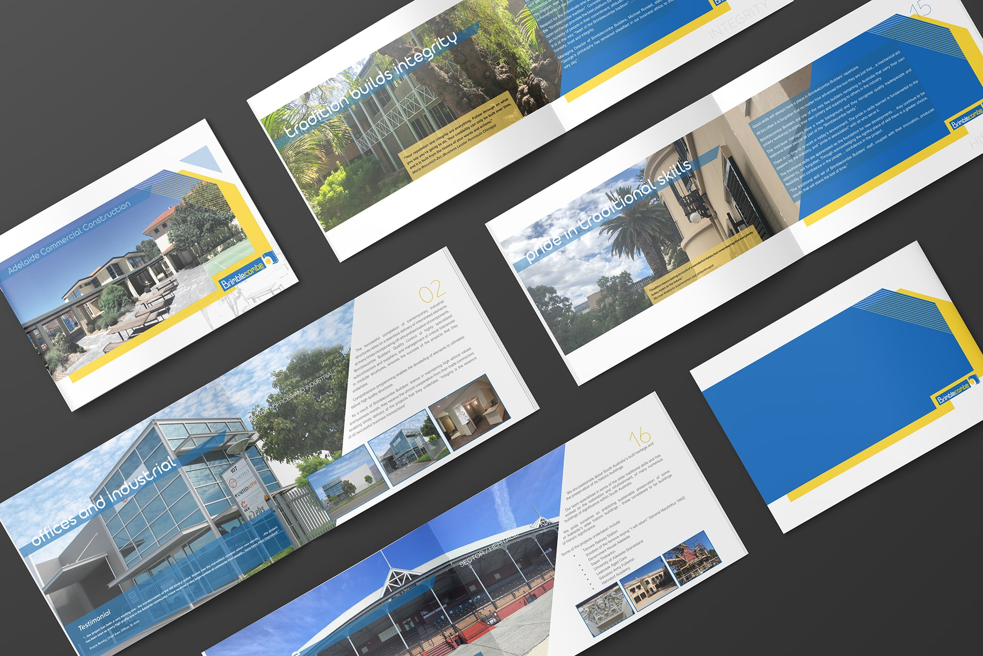 Broszura booklet dla firmy budowlanej katalog firmowy