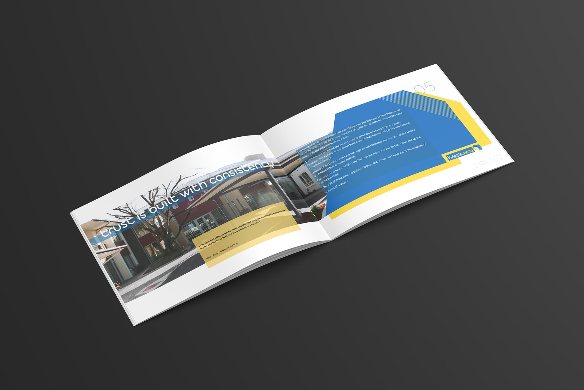 Broszura booklet dla firmy budowlanej katalog firmowy