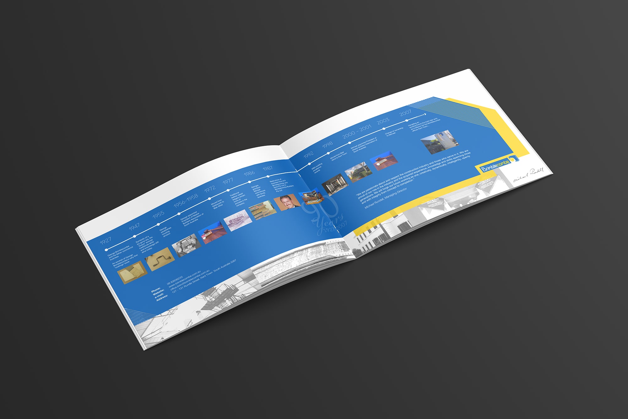 Broszura booklet dla firmy budowlanej katalog firmowy
