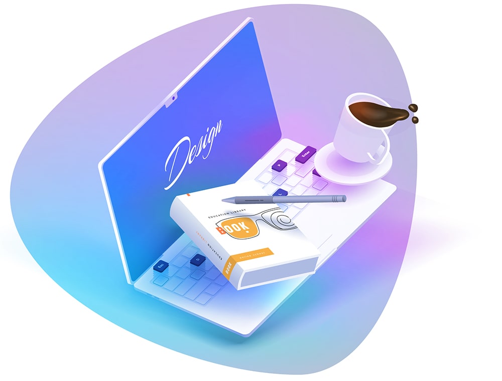 projekty graficzne na laptopie