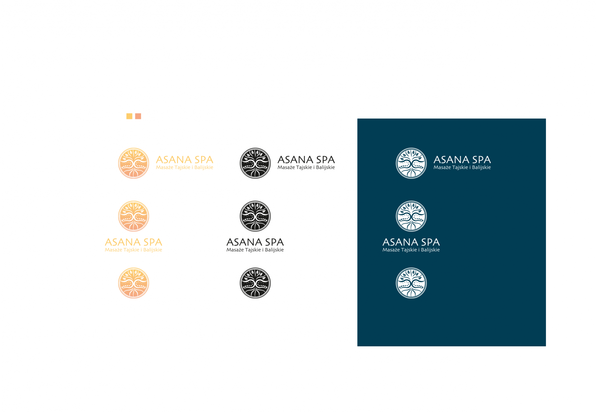 spa salon projekt logotypu