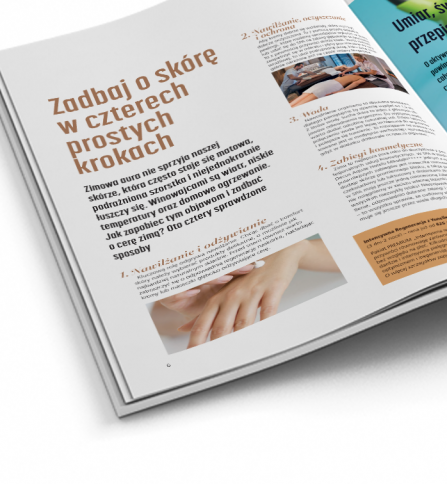 Folder reklamowy co zawiera, układ tekstu w folderze reklamowym.