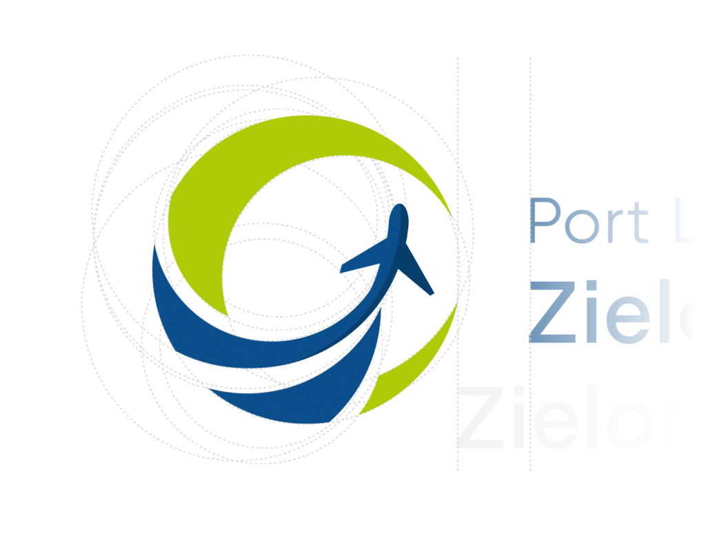 Projekt logotypu dla lotniska– nowoczesny design