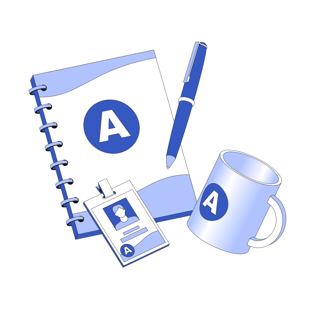gotowe logo w identyfikacji firmy ilustracja