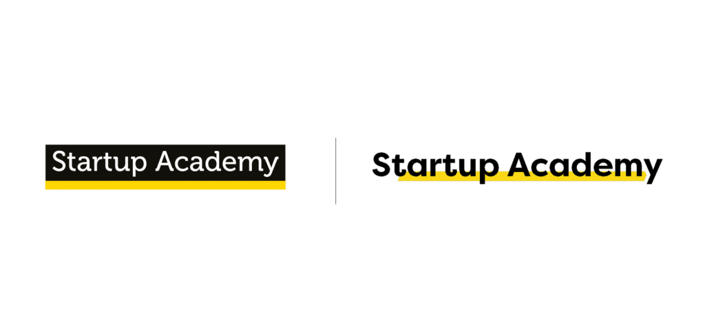 projekt logo przed zmianą i po zmianach